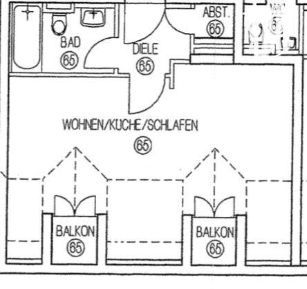 Dachgeschoßwohnung Kolbermoor - 1 Zimmer, 34 m&sup2;, 239.000&euro; | Angebot:26421675