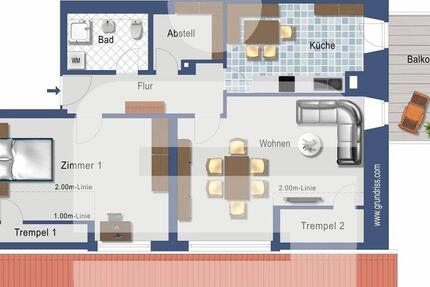 Wohnung Görwihl - 2.5 Zimmer, 92 m&sup2;, 823&euro; | Angebot:22789626
