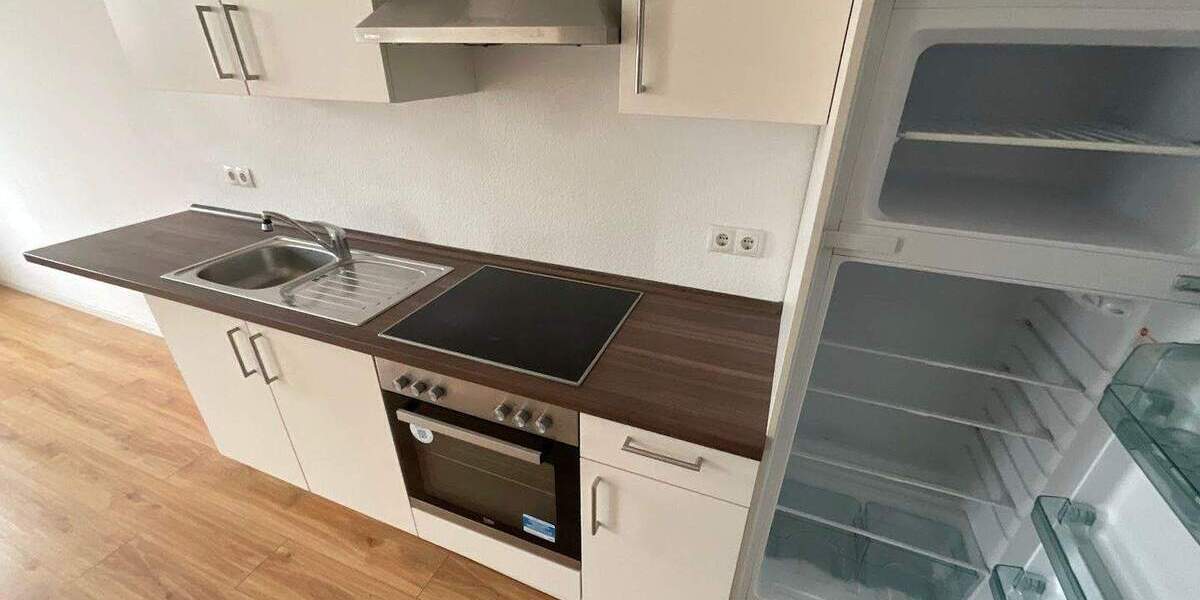 Moderner Grundriss mit geräumiger Wohnküche und Balkon 1 zimmer