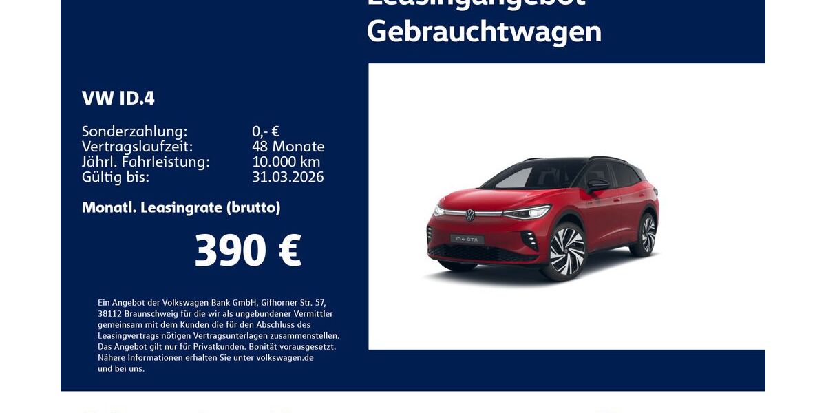 VW ID.4 24.145 km 41.430 &euro; Stuttgart-Wangen 70188
