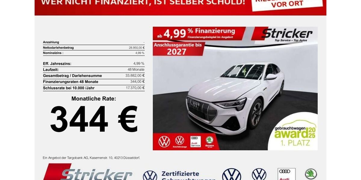 Audi e-tron 18.143 km 28.949 &euro; Detmold 32760