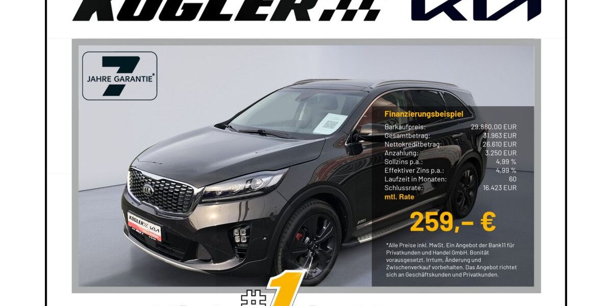 Kia Sorento 86.560 km 29.860 € Rosbach | Frankfurt Nord 61191