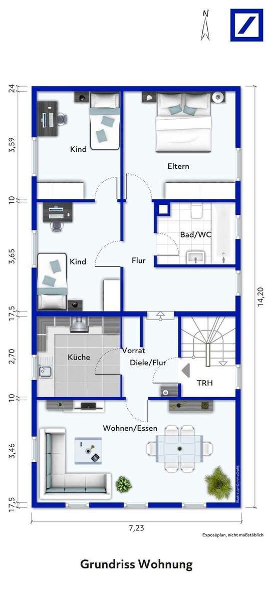 Wohnung zum Kaufen in Heilbronn 247.000 € 79 m² 4 zimmer