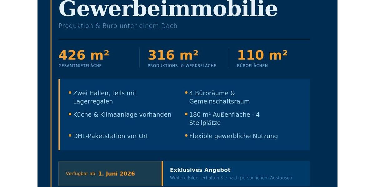 Gewerbeobjekt Oelde - 2.900&euro; | Angebot:26511303