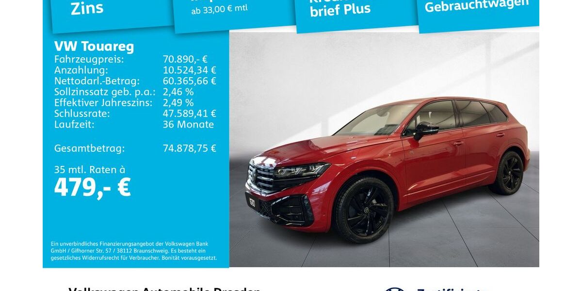 VW Touareg 16.237 km 70.890 &euro; Dresden 01169