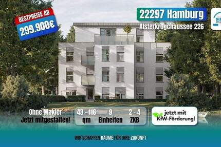 Wohnung Hamburg Alsterdorf - 4 Zimmer, 679.900&euro; | Angebot:25602470