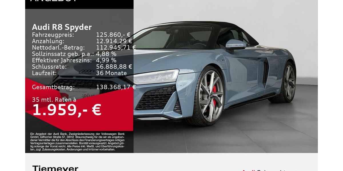 Audi R8 13.444 km 125.860 &euro; Oberhausen 46047