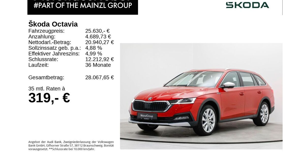Skoda Octavia 79.500 km 25.230 &euro; Bad Reichenhall 83435