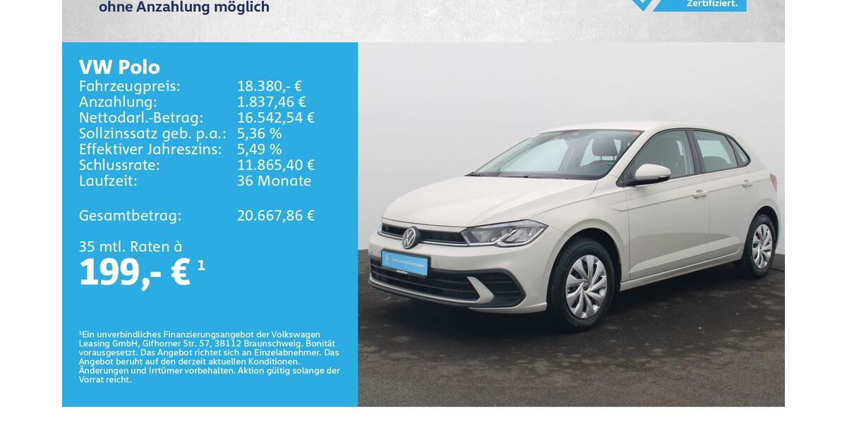 VW Polo 5.000 km 17.680 &euro; Würzburg 97076