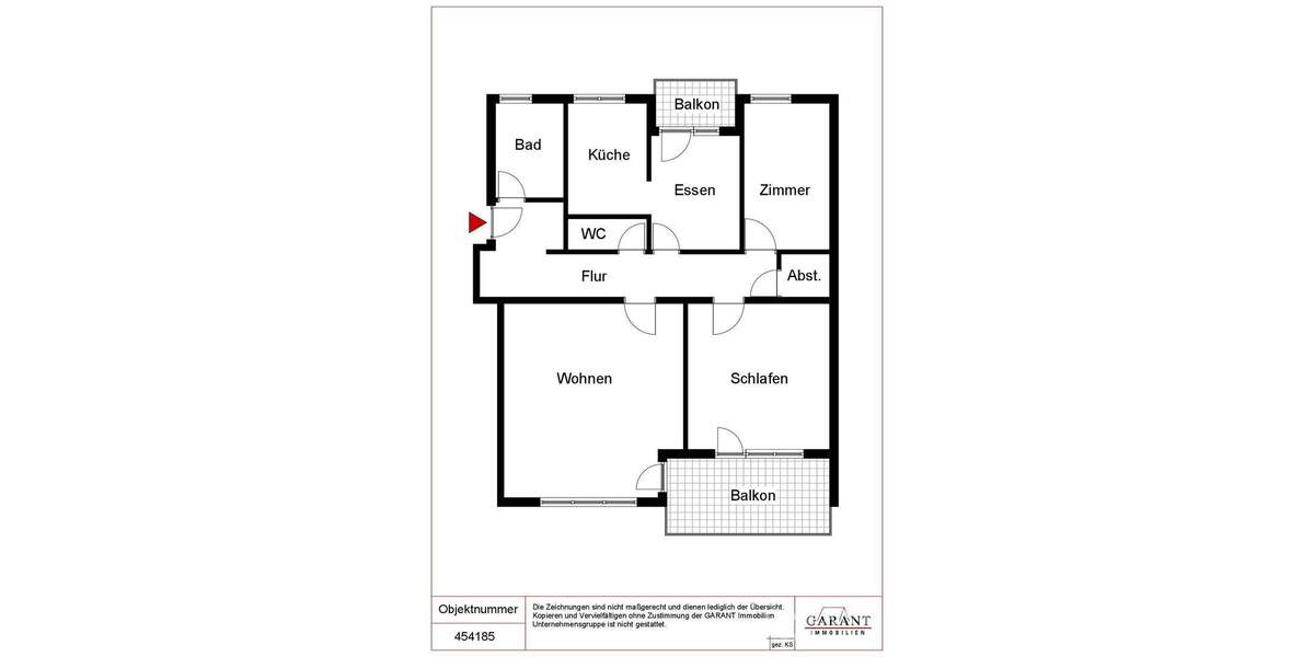 Etagenwohnung Oberndorf am Neckar Lindenhof - 3 Zimmer, 96 m&sup2;, 199.000&euro; | Angebot:25707732