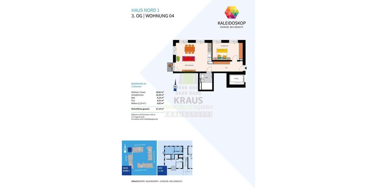 Etagenwohnung Heidelberg Rohrbach - 2 Zimmer, 57 m&sup2;, 395.000&euro; | Angebot:25797206