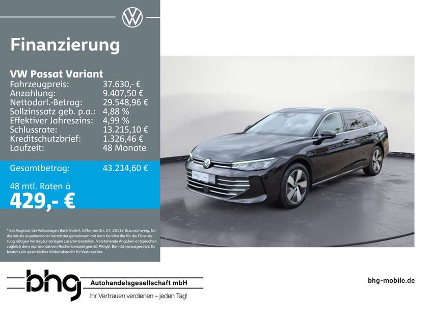 VW Passat Variant 8.700 km 37.260 € Freiburg 79115