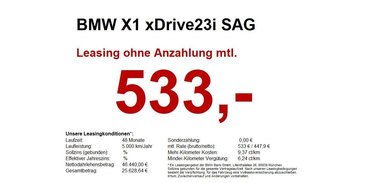 BMW X1 27.300 km 46.440 &euro; Marktsteft 97342