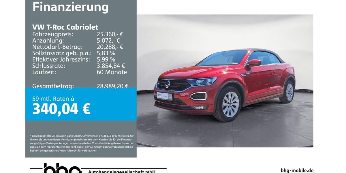 VW T-Roc 19.000 km 25.360 &euro; Balingen 72336