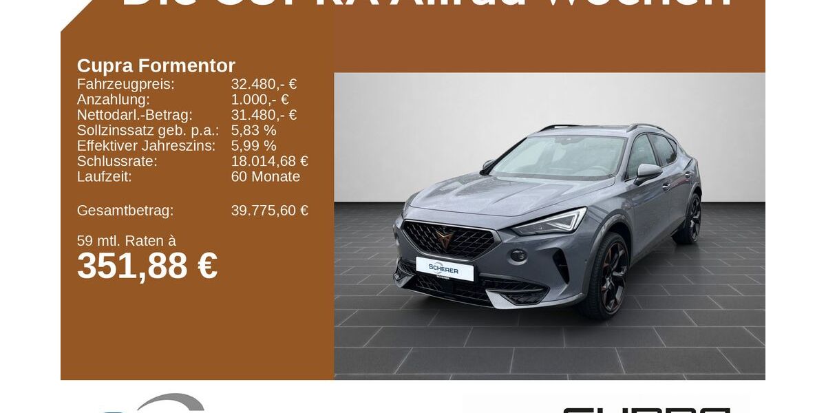 Cupra Formentor 65.948 km 32.480 &euro; Mainz 55129
