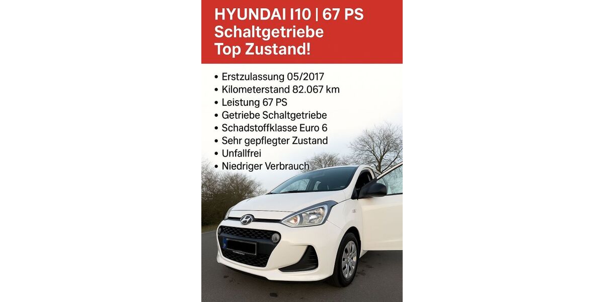 Hyundai i10 82.067 km 6.600 &euro; Mosbach 74821