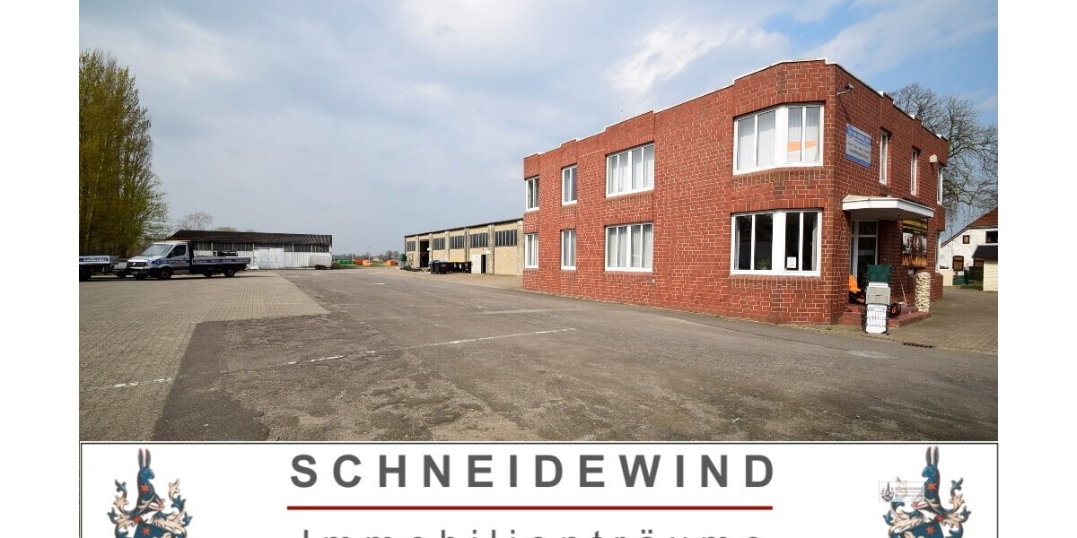 Gewerbefläche TOP-Lage an der B6 2 Hallen mit je ca. 600 m² 1 Halle mit ca. 150 m² + Büro 300 m² - Gewerbeobjekt Weyhe | Angebot:25181992