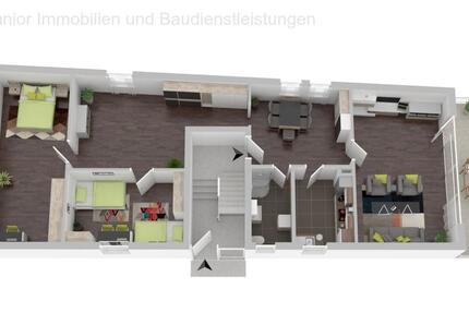 4 - Raumwohnung mit 1 Duschbadezimmer und Küche ** PLUS Balkon und Kaminofenanschluss 4 zimmer