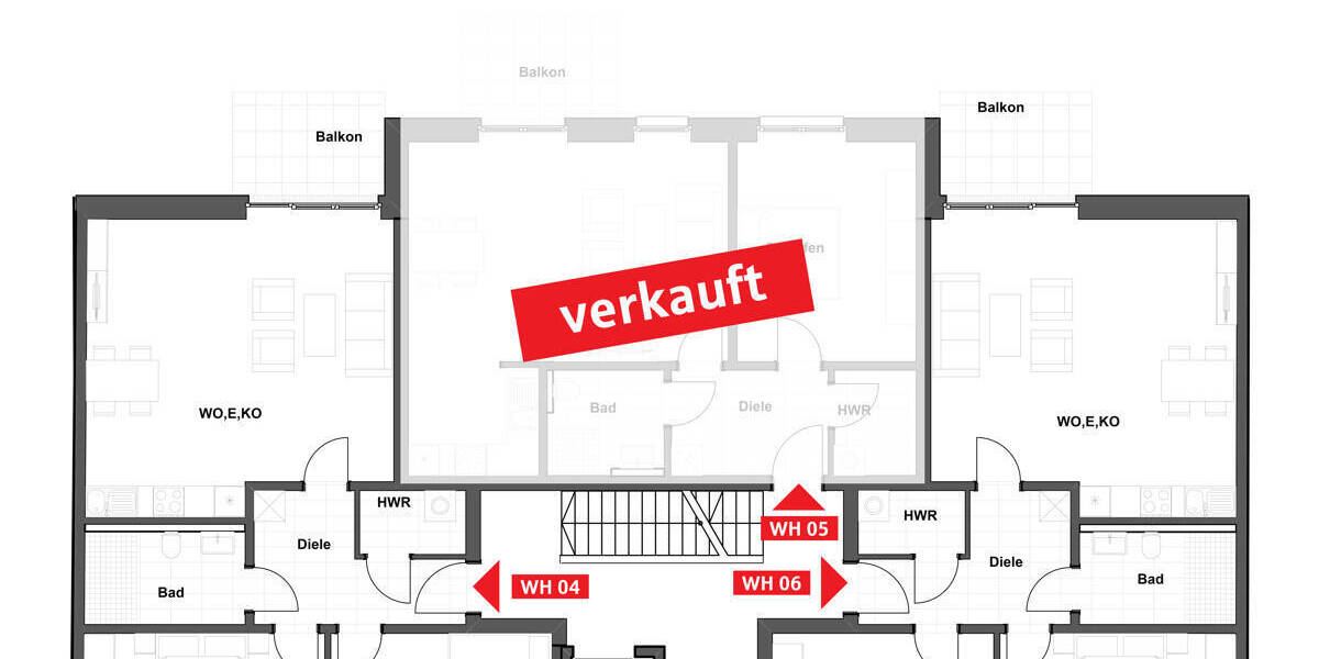 Etagenwohnung Münster Mauritz - 3 Zimmer, 79 m&sup2;, 615.000&euro; | Angebot:26704383
