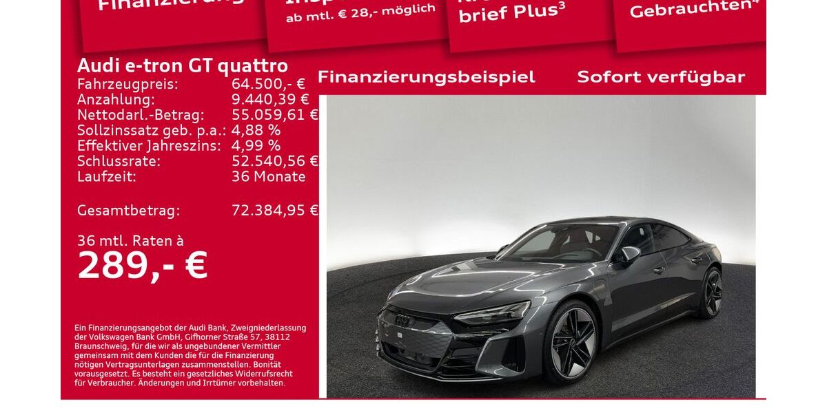 Audi e-tron GT 32.500 km 60.590 &euro; Berlin 10587