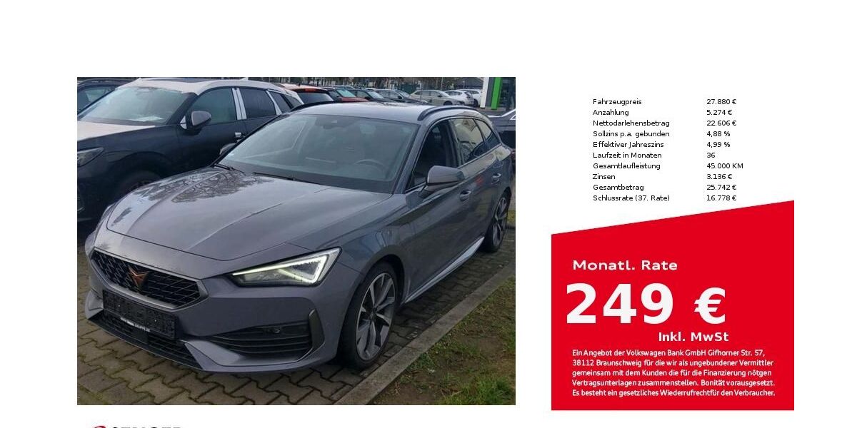 Cupra Leon 44.047 km 27.880 &euro; Bielefeld 33609