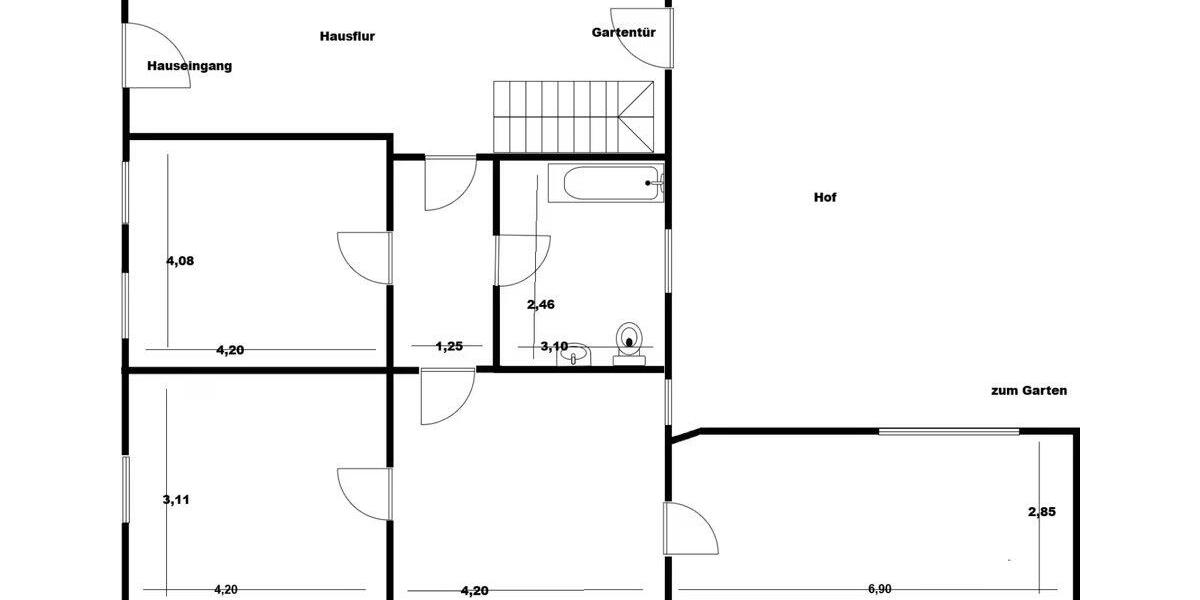 Erdgeschoßwohnung Dessau-Roßlau Brambach - 3 Zimmer, 84 m&sup2;, 540&euro; | Angebot:26531474