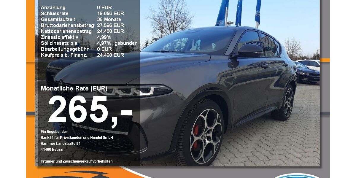 Alfa Romeo Tonale 32.360 km 24.400 &euro; Neustadt / Donau 93333