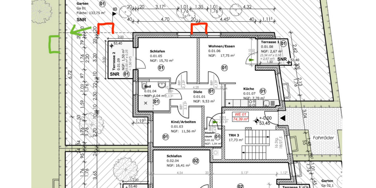 Etagenwohnung Petershagen/Eggersdorf Petershagen - 3 Zimmer, 74 m&sup2;, 339.000&euro; | Angebot:25669784