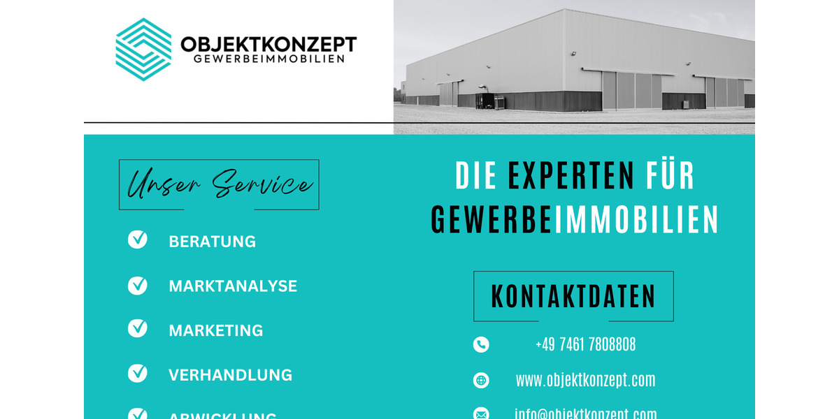 Gewerbeobjekt Tuttlingen - 1.250&euro; | Angebot:25182874