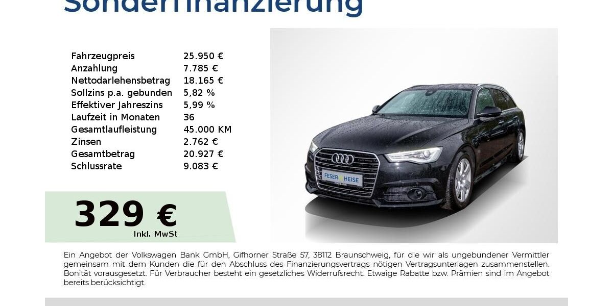 Audi A6 92.474 km 24.950 &euro; Köthen 06366