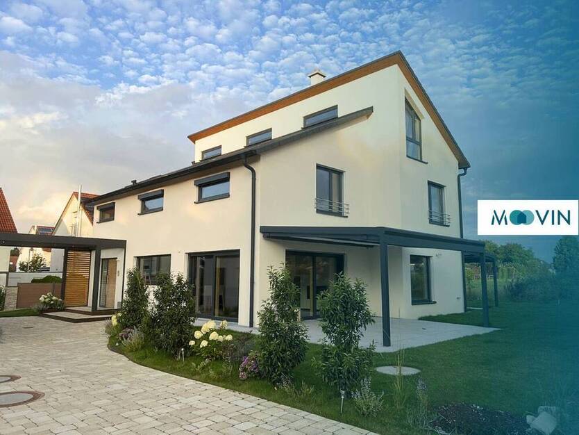 NEUBAU: Freistehendes Einfamilienhaus mit 7 Zimmern, 2 Bädern, Keller und großem Garten samt Terrasse