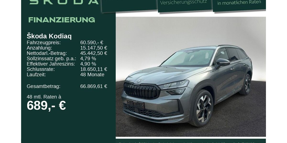 Skoda Kodiaq 3.000 km 60.590 &euro; Neu-Ulm 89231