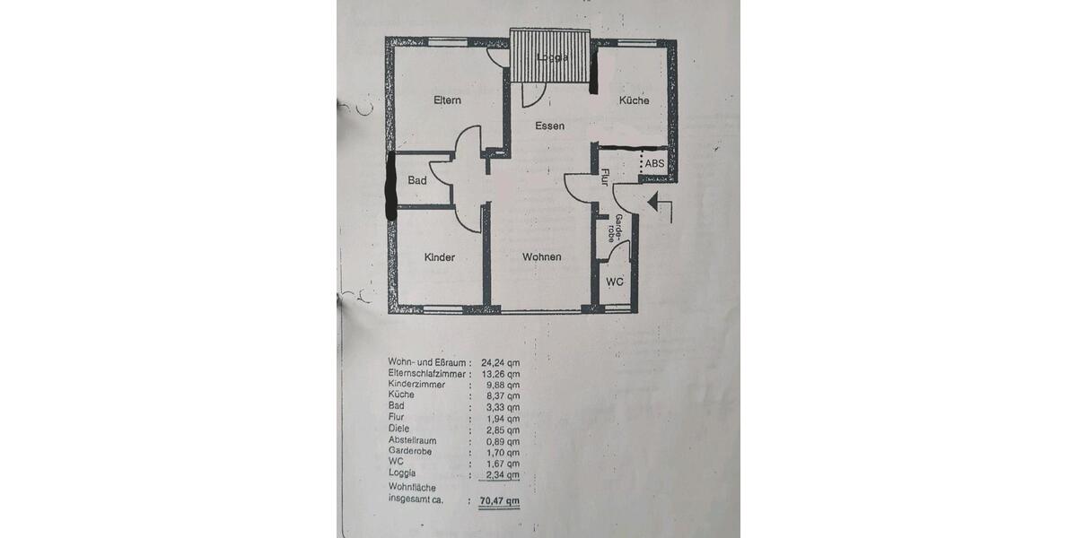 Hochparterre Hameln Kernstadt - 3 Zimmer, 70 m&sup2;, 130.000&euro; | Angebot:27078099