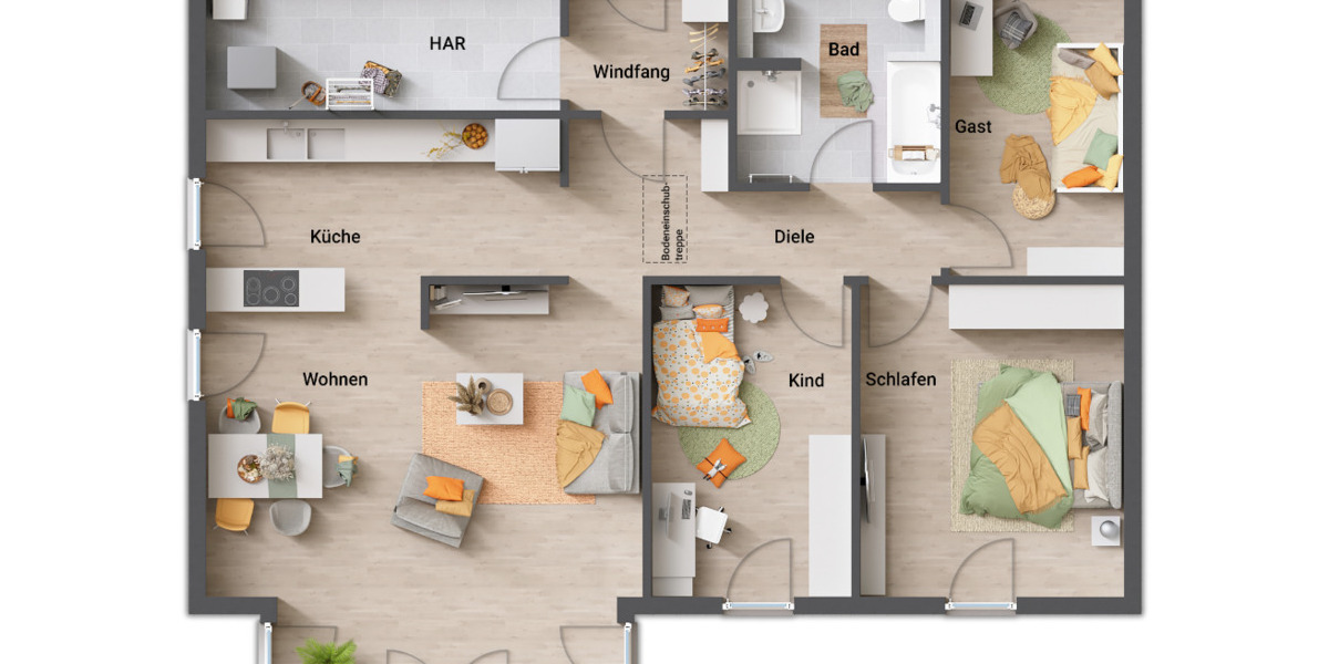 Bungalow Neu-Eichenberg Marzhausen - 5 Zimmer, 108 m&sup2;, 231.890&euro; | Angebot:24531176