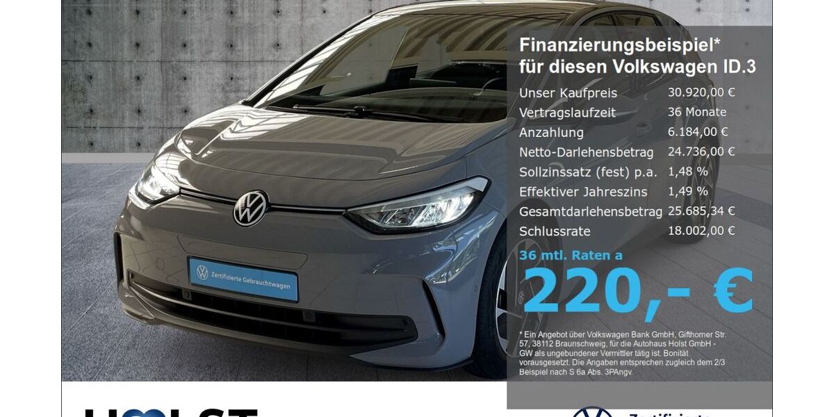 VW ID.3 23.454 km 29.920 &euro; Scheeßel 27383