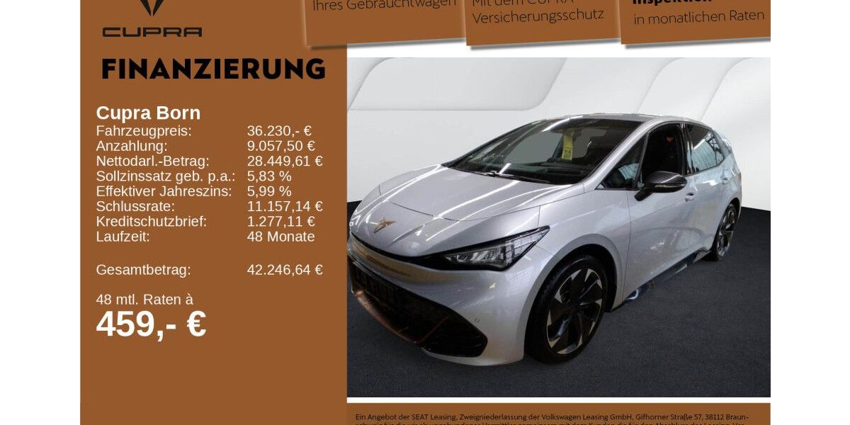 Cupra Born 13.335 km 36.230 &euro; Neu-Ulm 89231