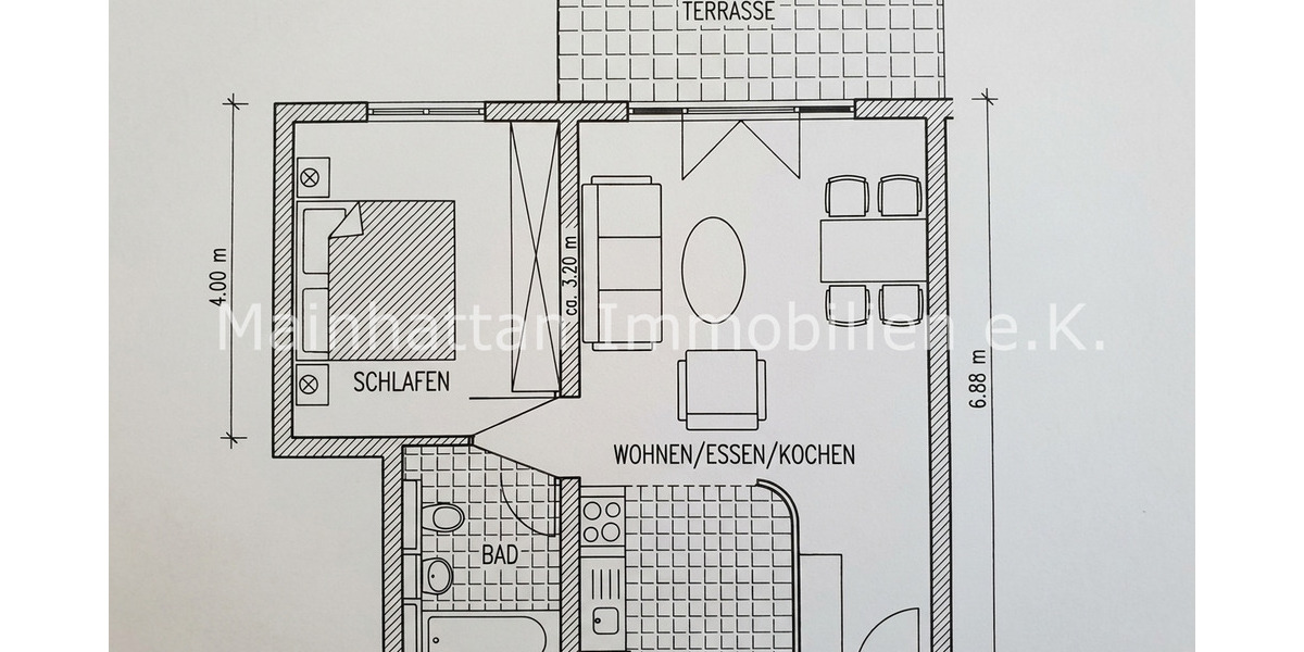 Etagenwohnung Usingen - 2 Zimmer, 53 m&sup2;, 142.000&euro; | Angebot:26320572