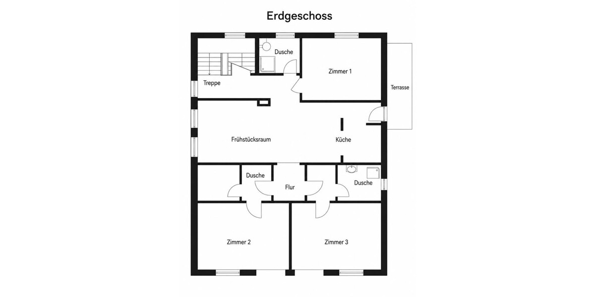Gepflegtes Aparthotel mit 7 Gästezimmern, separatem Apartment und 5 Stellplätzen. - Gewerbeobjekt Herzogenaurach 10809572132 | Angebot:27720234