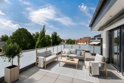 Exklusives Penthouse mit großzügiger Dachterrasse – stilvolles Wohnen auf gehobenen Niveau - Haus Rheine-Mesum Rheine | Angebot:27134492