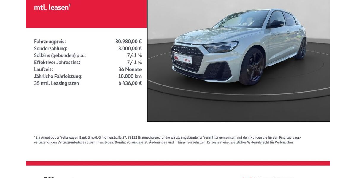 Audi A1 15.358 km 28.860 &euro; Nordhausen 99734