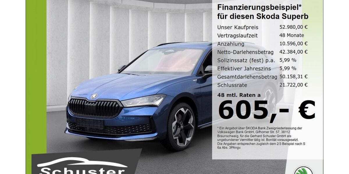 Skoda Superb 1.457 km 52.980 &euro; Ruhstorf 94099