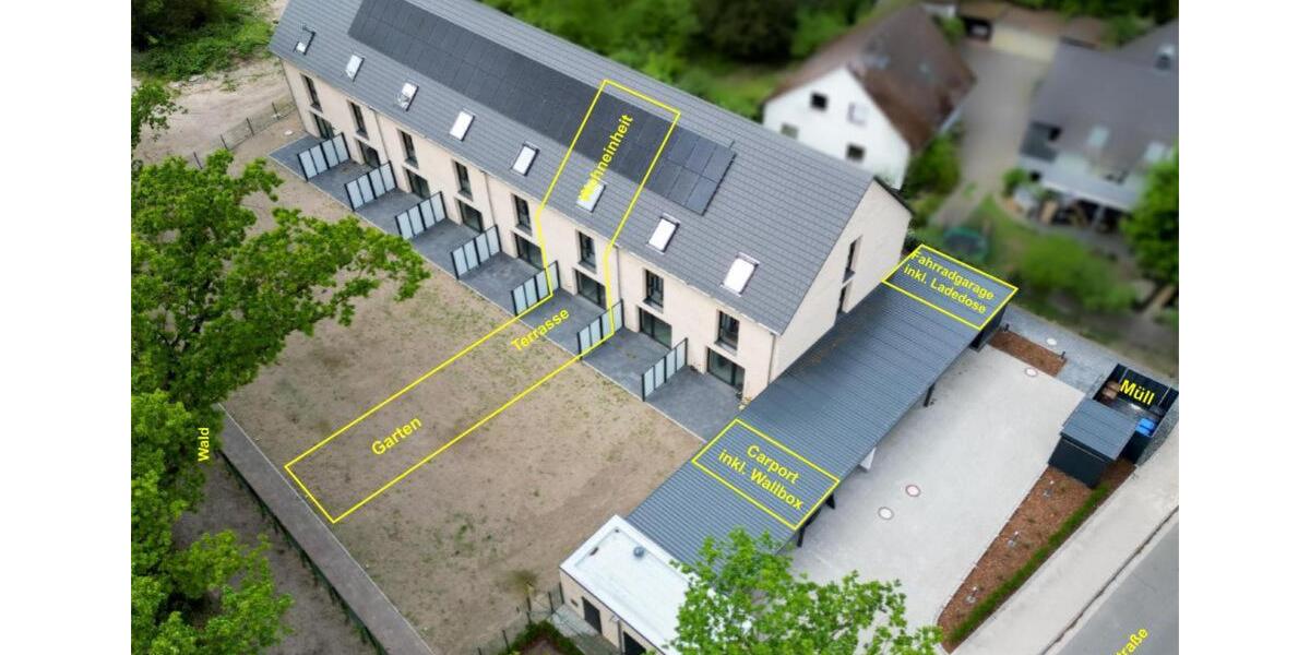 Reihenhaus (Neubau, KfW 40+) im Klimaschutzquartier „Hohe Düne