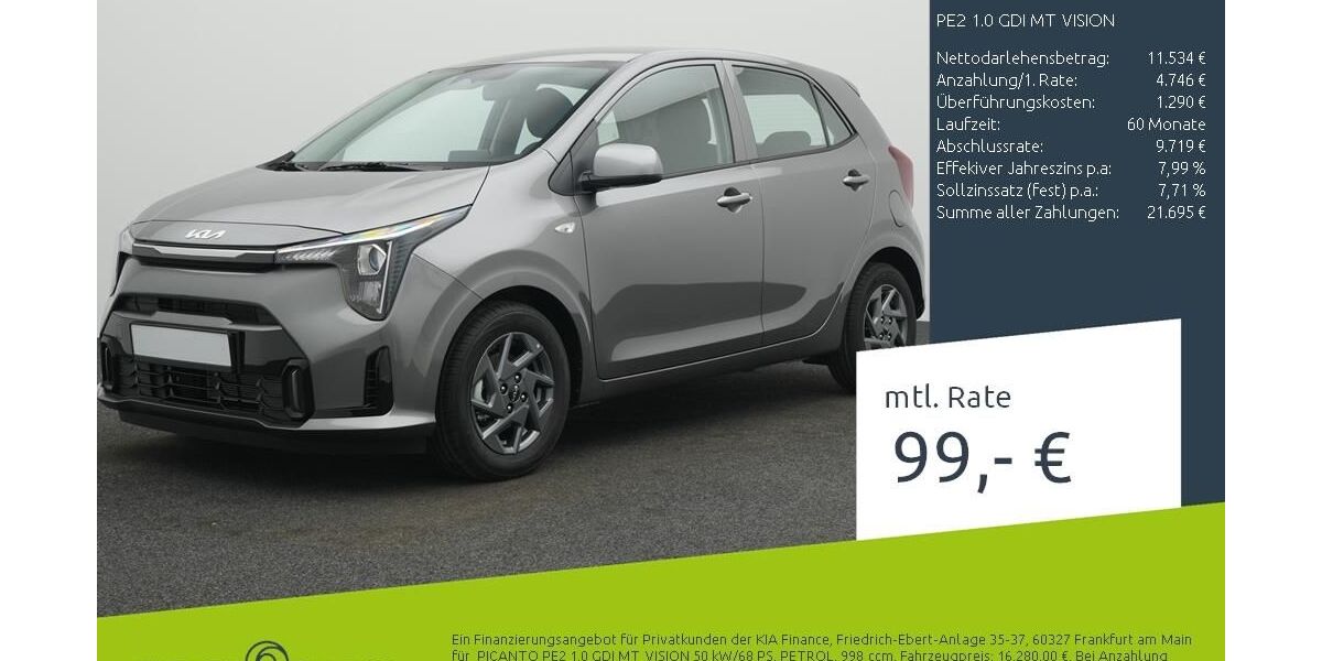 Kia Picanto 7.500 km 16.180 &euro; Bocholt 46395