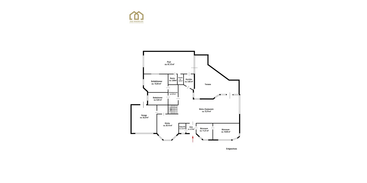 TOP !!! GANZ NEUER PREIS: Exklusives Anwesen mit Pool in Bestlage von Achim-Uesen! - Einfamilienhaus Achim | Angebot:26634779