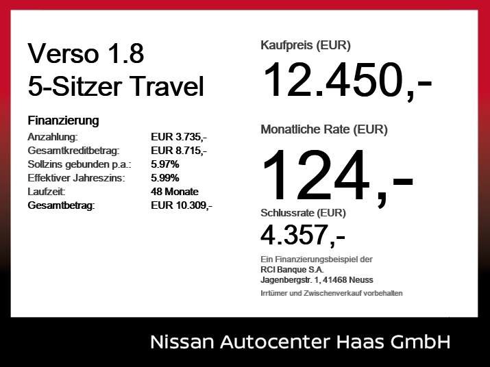 Toyota Verso 93.702 km 12.450 &euro; Augsburg 86165