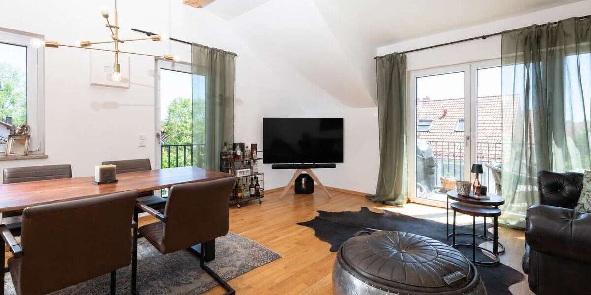 Modernes Wohnen zwischen Isar & München - Dachgeschoßwohnung Baierbrunn | Angebot:26931836