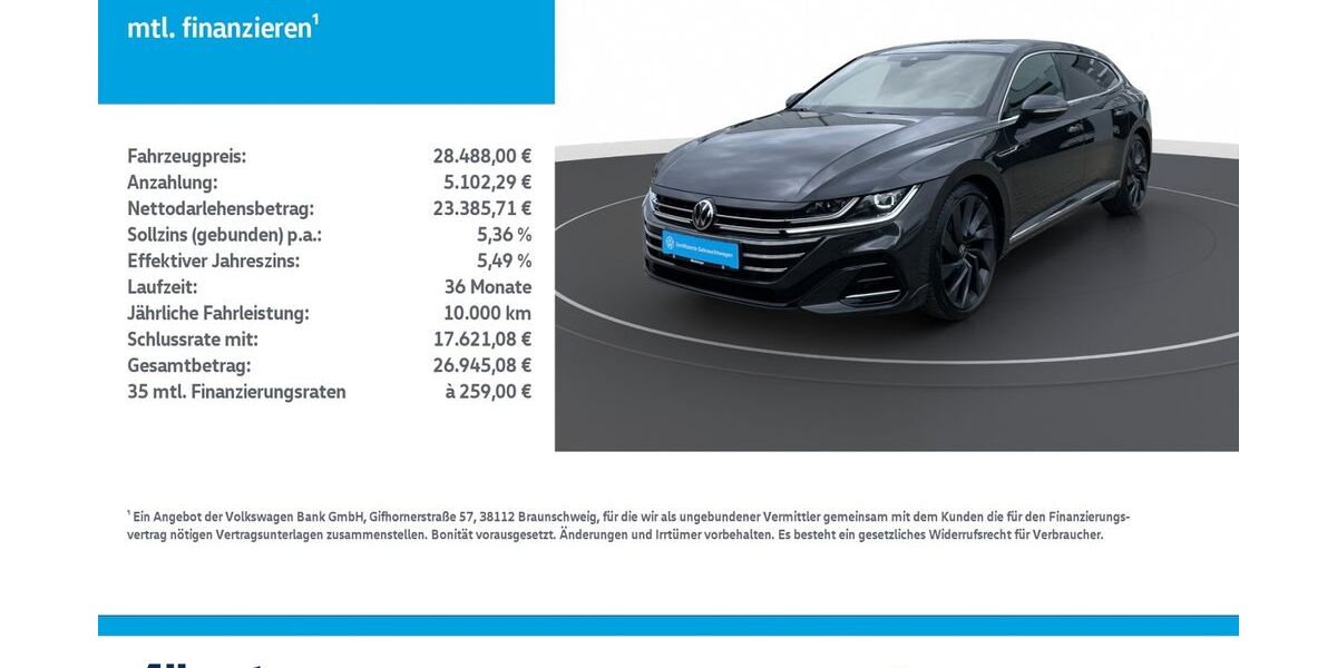 VW Arteon 87.823 km 28.488 &euro; Mühlhausen/Thüringen 99974
