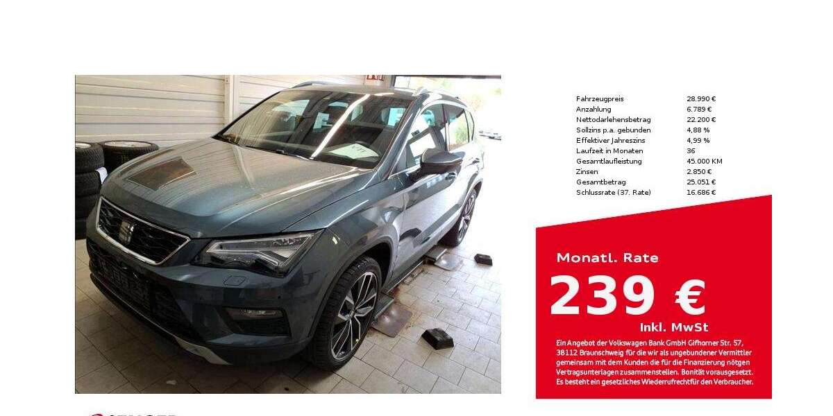 Seat Ateca 68.256 km 28.990 &euro; Bielefeld 33609