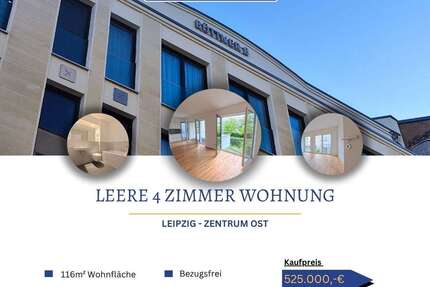 Wohnung Leipzig / Leipzig Zentrum-Ost Ost - 4 Zimmer, 116 m&sup2;, 525.000&euro; | Angebot:27355112