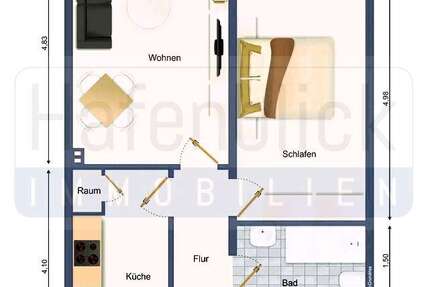 Wohnung Mölln - 2 Zimmer, 46 m&sup2;, 80.000&euro; | Angebot:26407442
